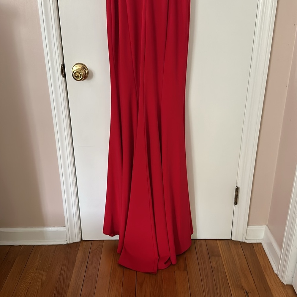 Red Gown - Custom No Tag / Size 4 - image 7